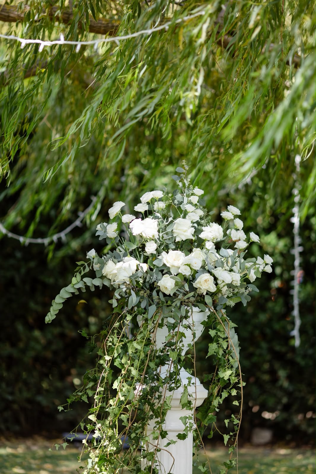 Composizione floreale progettata per un matrimonio